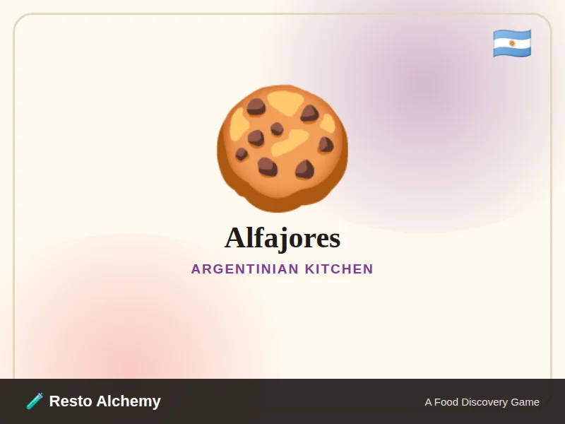 Alfajores illustration from Resto Alchemy's Argentinian Kitchen