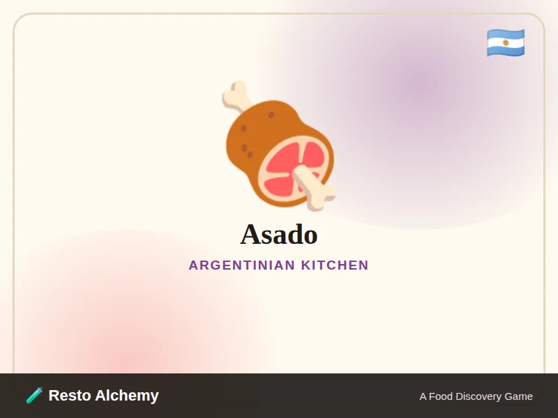 Asado illustration from Resto Alchemy's Argentinian Kitchen
