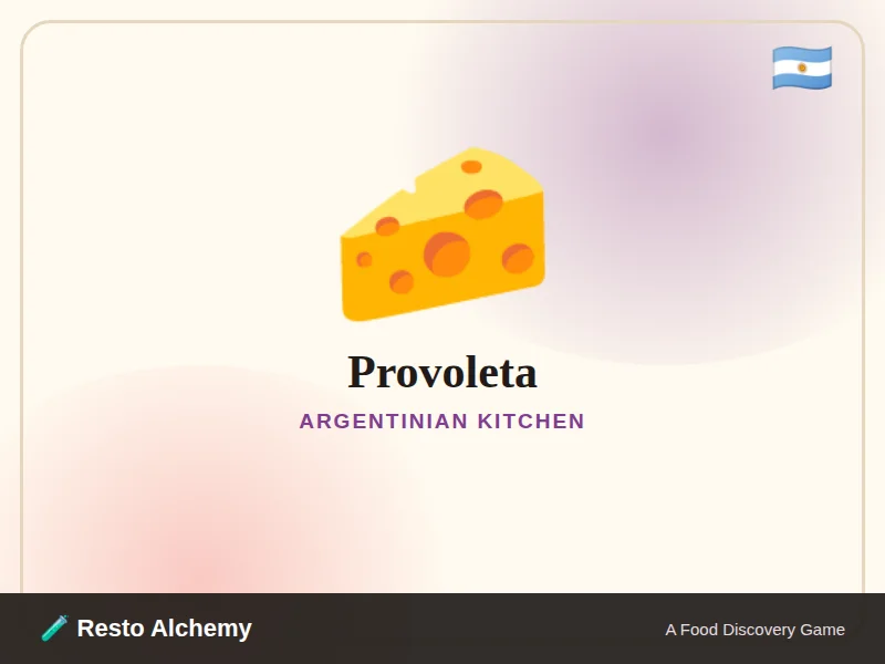 Provoleta illustration from Resto Alchemy's Argentinian Kitchen