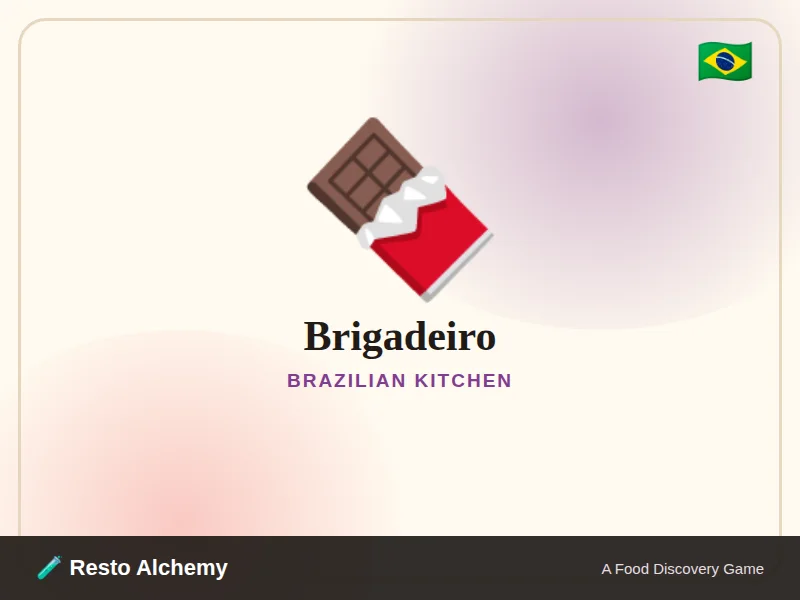 Brigadeiro illustration from Resto Alchemy's Brazilian Kitchen