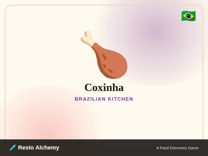 Coxinha illustration from Resto Alchemy's Brazilian Kitchen