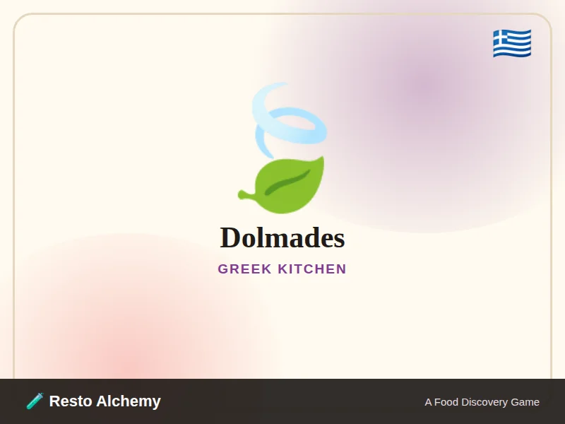 Dolmades illustration from Resto Alchemy's Greek Kitchen