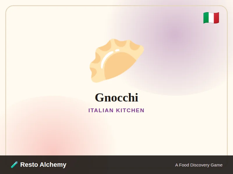 Gnocchi illustration from Resto Alchemy's Italian Kitchen