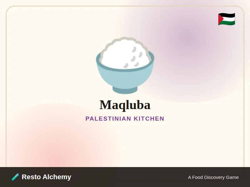Maqluba illustration from Resto Alchemy's Palestinian Kitchen
