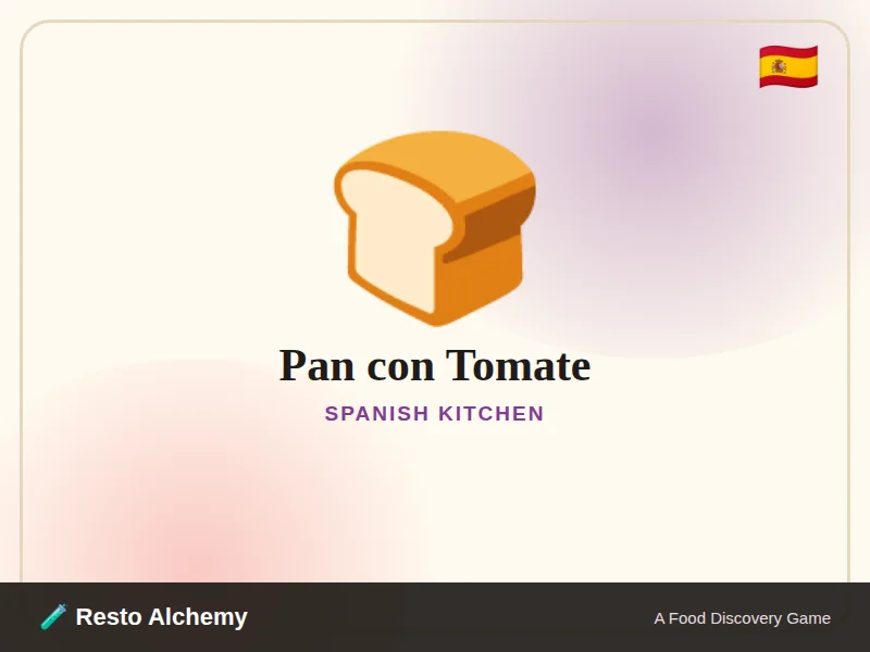 Pan con Tomate illustration from Resto Alchemy's Spanish Kitchen