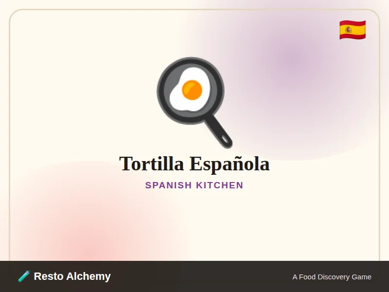 Tortilla Española illustration from Resto Alchemy's Spanish Kitchen