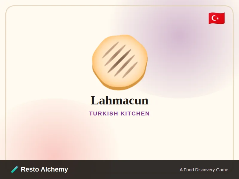 Lahmacun illustration from Resto Alchemy's Turkish Kitchen